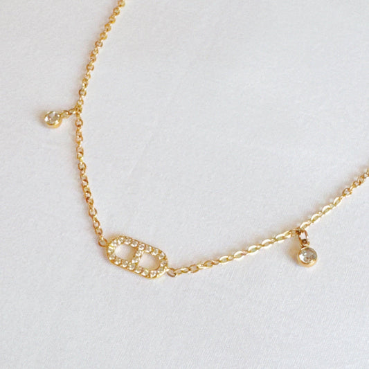 Jewel Drop Dainty Anklet