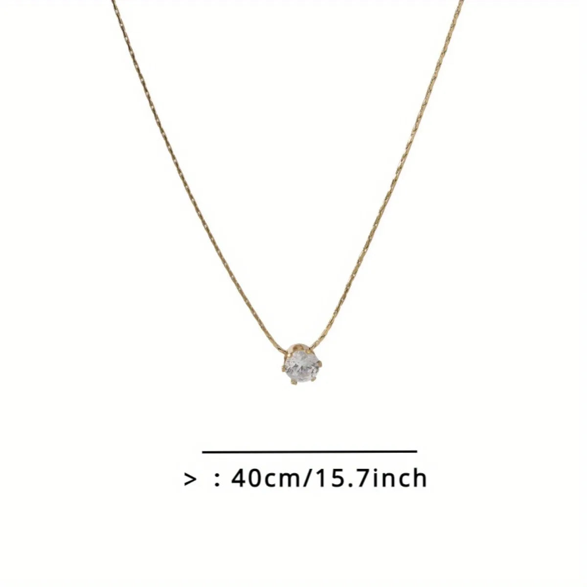 Ultra-simple Stainless Steel Golden Wire Chain Advanced Sense Inlaid